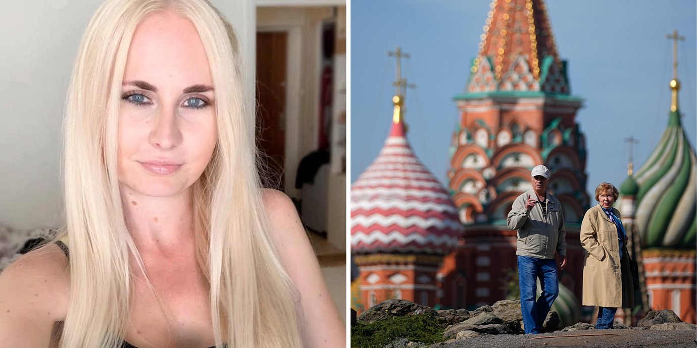 Sanna Hill/Spasskajatornet på Röda torget i Moskva