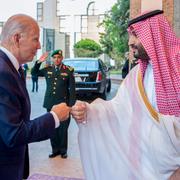 Joe Biden och Mohammed bin Salman.