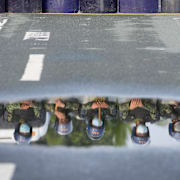 Poliser i Fillippinerna. Illustrationsbild.