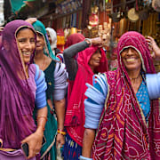 Indiska kvinnor. Illustrationsbild.