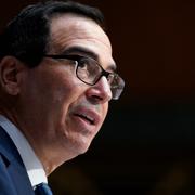 Finansminister Steven Mnuchin på tisdagen.