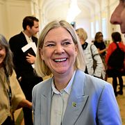 Socialdemokraternas partiledare Magdalena  Andersson.