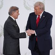 Shehbaz Sharif och Trump.