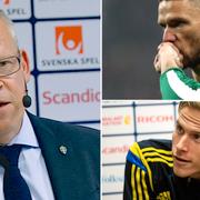 Janne Andersson, Marcus Berg och Oscar Wendt.