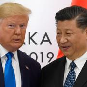 Trump och Xi. Arkivbild.