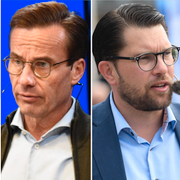 Stefan Löfven, Ulf Kristersson, Jimmie Åkesson och Annie Lööf
