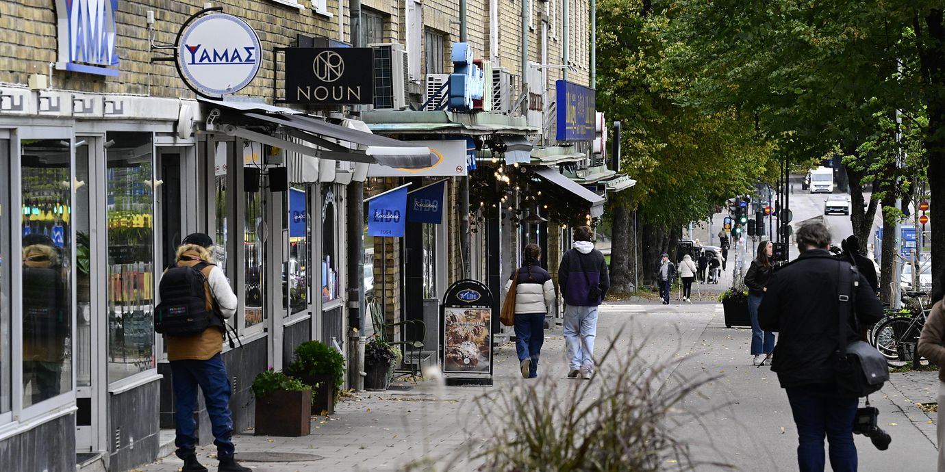 Skottlossningen skedde på en gata i centrala Gävle med butiker och restauranger.