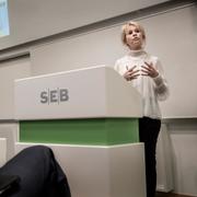 Arkivbild. Annika Falkengren, dåvarande vd för SEB, presenterar bankens bokslut för 2016.