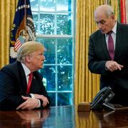 Donald Trump och John Kelly.