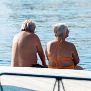 Stockholmare njuter av sommarvärme i september, arkivbild från 2024.
