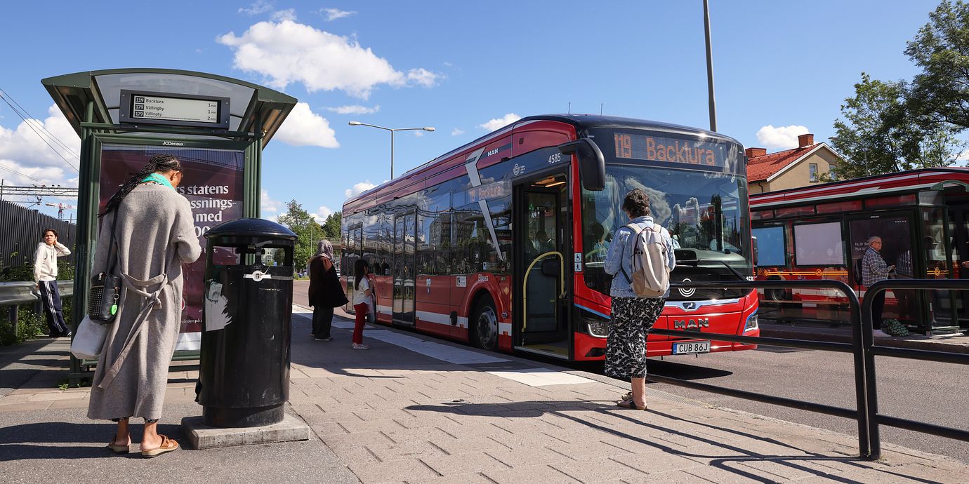 Bild på SL-buss.