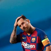 En bedrövad Messi efter 8–2-förlusten mot Bayern München i Champions League i veckan.