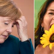 CDU:s ledare Angela Merkel/De grönas ledare Annalena Baerbock.