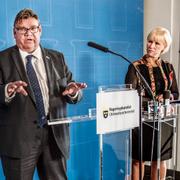 Timo Soini träffade utrikesminister Margot Wallström (S) i september.