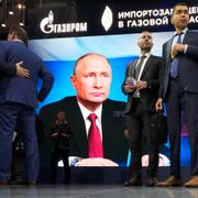 Gazproms utställning i St. Petersburg. 
