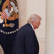 Trump efter talet till nationen i veckan.