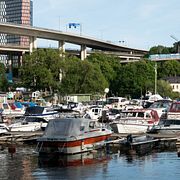Fritidsbåtar vid Eriksdals Motorbåtsklubb på Södermalm. Illustrationsbild.