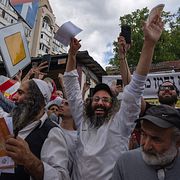 Ortodoxa judar i Uman.  Efrem Lukatsky / AP