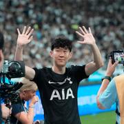 Tottenhams lagkapten Son Heung-Min tackades av i söndags.