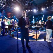 Socialdemokraternas partiledare Stefan Löfven under TV 4:s partiledardebatt i går.