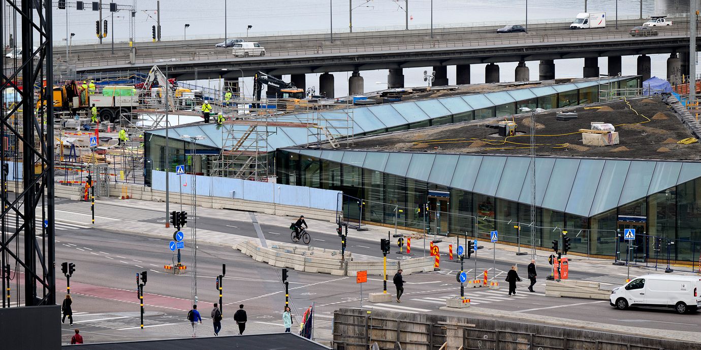 Projekt Slussen. Mälarterrassen och Centralbron, 2024.