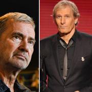 Programledarna Snoop Dogg och Kelly Clarkson, Christer Björkman. Michael Bolton.