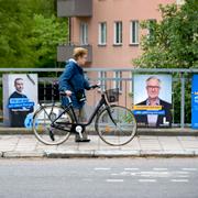 Arkivbild, blaffischer inför EU-valet från Moderaterna och Liberalerna.