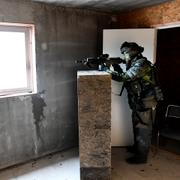 Bild från en militärövning på samma anläggning i Borensberg. 