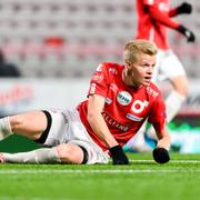 Degerfors Axel Lindahl under förlustmatchen senast.