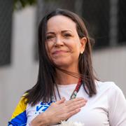 Arkivbild på María Corina Machado.