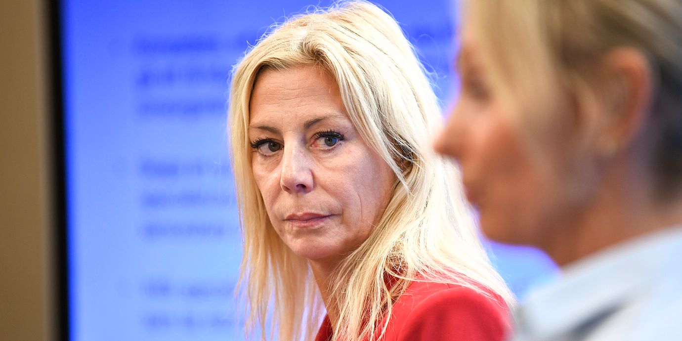 Arkivbild på Sverigedemokraternas Linda Lindberg.