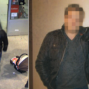 Bilder ur polisens förundersökningsprotokoll. Mannen som misstänktes för mordförsök och samma man tillsammans med mannen som misstänktes för medhjälp (till höger).