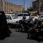En gata i Irans huvudstad Teheran.