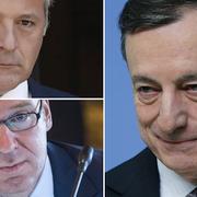 Arkivbilder: Coeuré, Weidmann och Draghi.