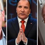 Stig Malm, Stefan Löfven och Kjell-Olof Feldt.