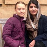 Greta Thunberg och Malala Yousafzai.