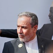Irans utrikesminister Abbas Araghchi på besök i Irak, 17 oktober.