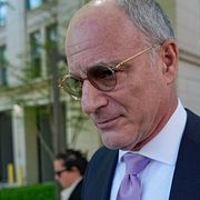 Israels ambassadör till USA, Yechiel Leiter, efter mötet med sin libanesiska motsvarighet Nada Hamadeh Moawad.