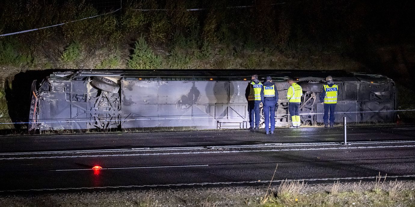 Bild från olycksplatsen, 5 oktober