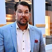 
Sverigedemokraternas partiledare Jimmie Åkesson (SD) och Socialdemokraternas partiledare Magdalena Andersson (S) när de möttes i SVT-huset.