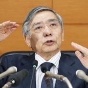 Arkivbild: Bank of Japan-chefen Haruhiko Kuroda. 