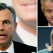 Norbert Hofer, Geert Wilders och Marine Le Pen.