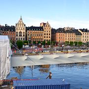 Slussenbygget i centrala Stockholm.