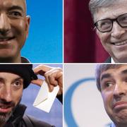 Bezos, Gates, Brin och Page.