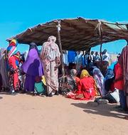 Arkivbild på sudanesiska flyktingar i Chad. 