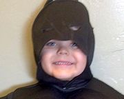 Femårige Miles som ”Batkid”.
