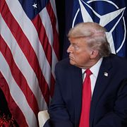 Mark Rutte och Donald Trump under ett tidigare möte.