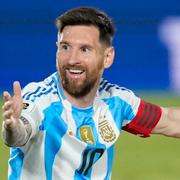 Lionel Messi under VM-kvalet mot Paraguay den 14 november 2024. 