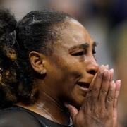 Serena Williams efter matchen.