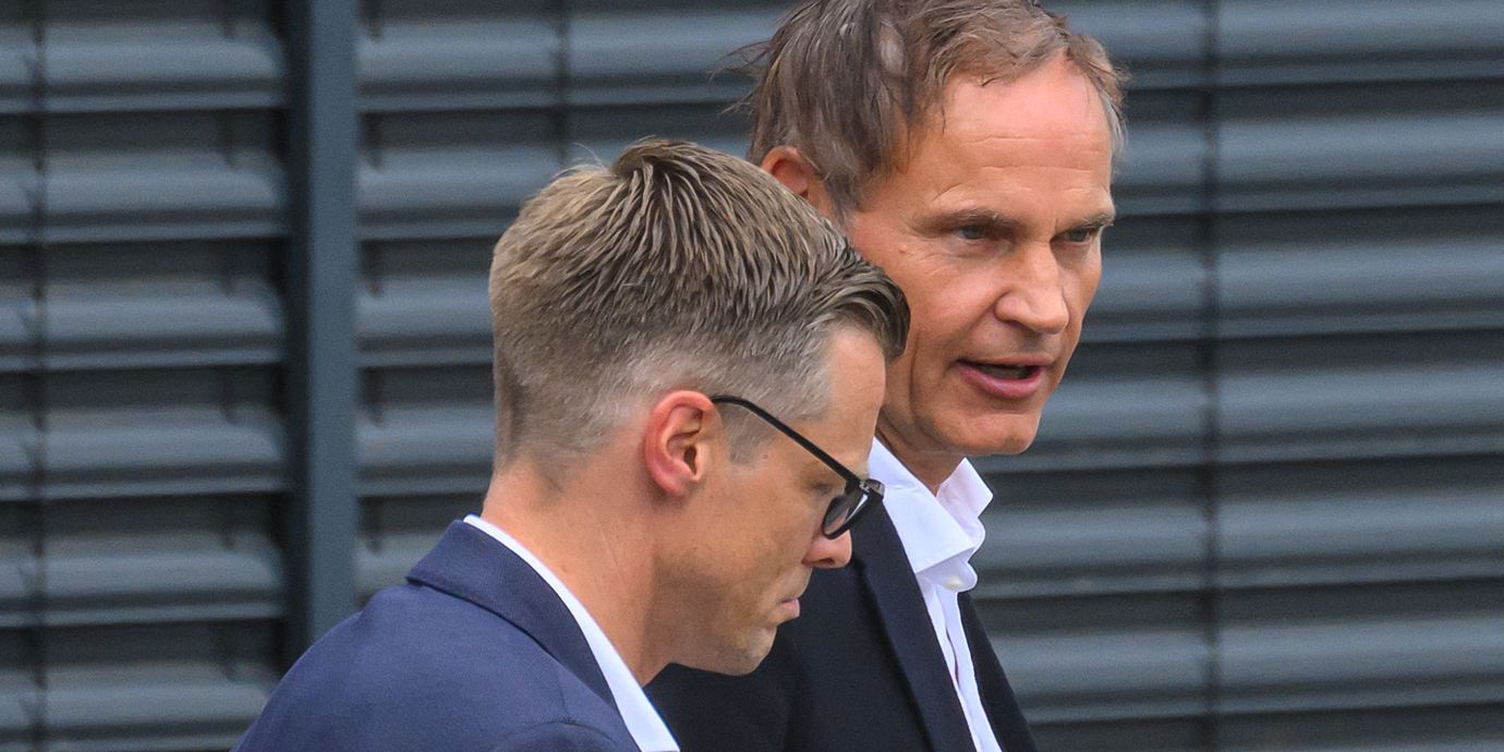VW-chefen Oliver Blume vid fabriken i tyska Zwickau. Arkivbild.